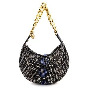 VERSACE MULTICOLOR CRYSTAL-EMBELLISHED MEDUSA CHAIN НОВО BAG